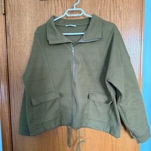 Staccato Olive Utility Zip Jacket